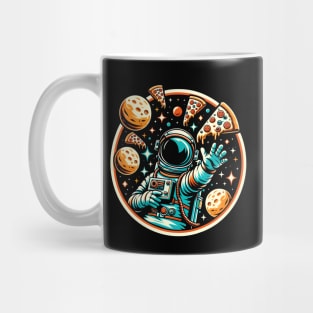 Astronaut in Space with Pizza, Love Eating Pizza Mug